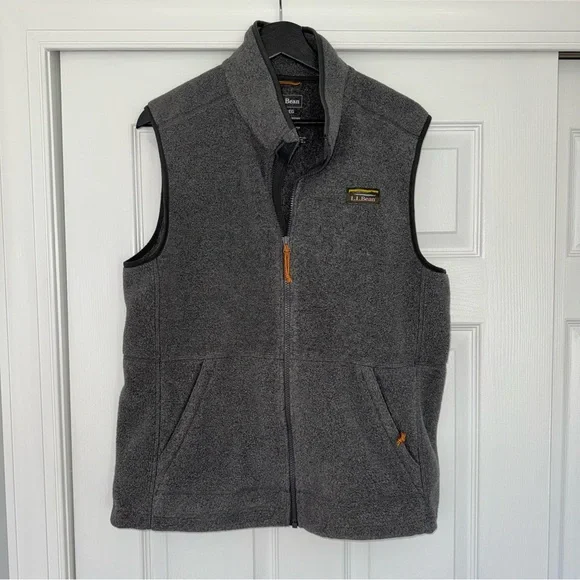 L.L. Bean Charcoal Mountain Classic Fleece Vest - Picture 2 of 5